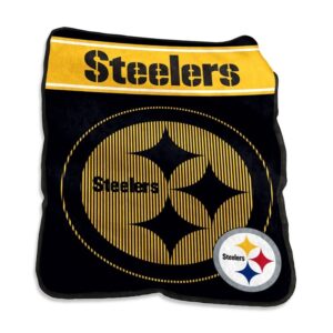 Pittsburgh Steelers Blanket 60x80 Raschel Throw