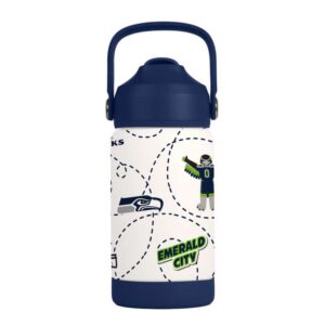Seattle Seahawks Kids Bottle 12oz Stainless Steel Mascot