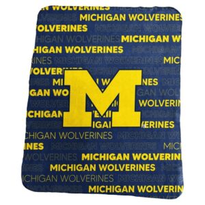 Michigan Wolverines Blanket 50x60 Fleece Classic