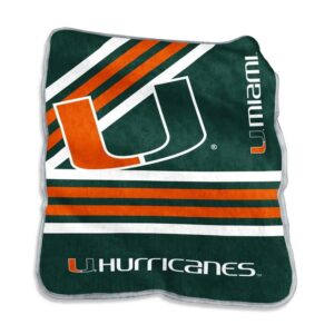 Miami Hurricanes Blanket 50x60 Raschel Throw