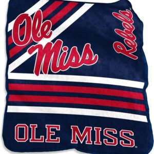 Mississippi Rebels Blanket 50x60 Raschel Throw