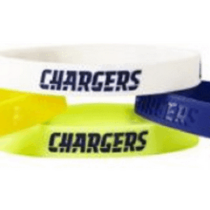 Los Angeles Chargers Bracelets 4 Pack Silicone