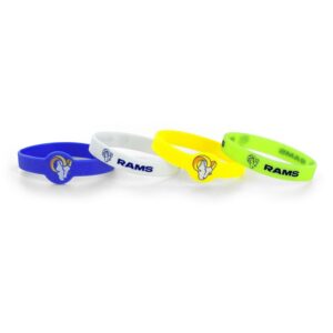 Los Angeles Rams Bracelets 4 Pack Silicone Alternate