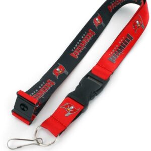 Tampa Bay Buccaneers Lanyard Reversible Black/Red