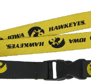 Iowa Hawkeyes Lanyard Reversible