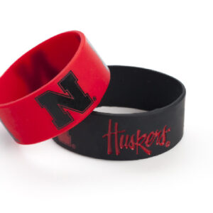 Nebraska Cornhuskers Bracelets 2 Pack Wide