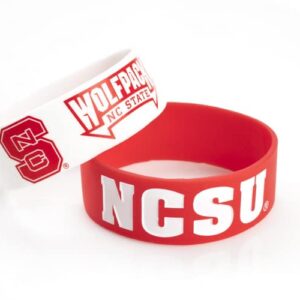 North Carolina State Wolfpack Bracelets - 2 Pack Wide