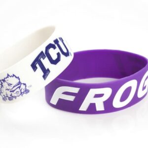TCU Horned Frogs Bracelets - 2 Pack Wide