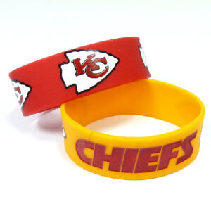 Kansas City Chiefs Bracelets 2 Pack Wide