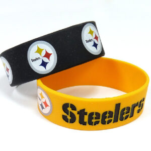Pittsburgh Steelers Bracelets 2 Pack Wide