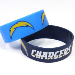 Los Angeles Chargers Bracelets 2 Pack Wide