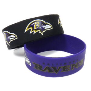 Baltimore Ravens Bracelets 2 Pack Wide