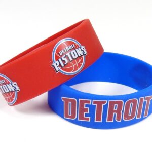 Detroit Pistons Bracelets - 2 Pack Wide