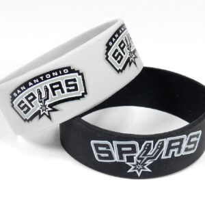 San Antonio Spurs Bracelets 2 Pack Wide