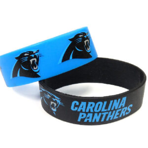 Carolina Panthers Bracelets 2 Pack Wide