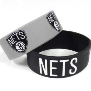 Brooklyn Nets Bracelets - 2 Pack Wide