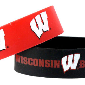 Wisconsin Badgers Bracelets 2 Pack Wide