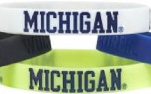Michigan Wolverines Bracelets 4 Pack Silicone