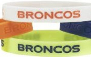 Denver Broncos Bracelets 4 Pack Silicone