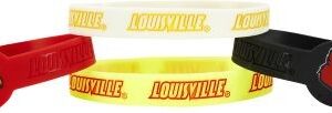Louisville Cardinals Bracelets - 4 Pack Silicone
