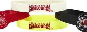 South Carolina Gamecocks Bracelets - 4 Pack Silicone