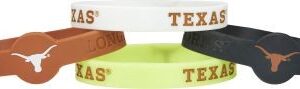 Texas Longhorns Bracelets - 4 Pack Silicone