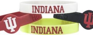 Indiana Hoosiers Bracelets - 4 Pack Silicone