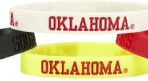 Oklahoma Sooners Bracelets 4 Pack Silicone