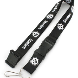Pittsburgh Steelers Lanyard Black and White