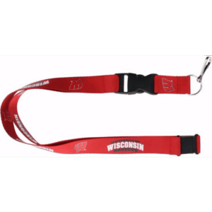 Wisconsin Badgers Lanyard Red
