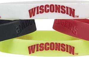 Wisconsin Badgers Bracelets 4 Pack Silicone
