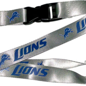 Detroit Lions Lanyard Gray
