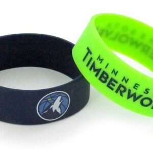 Minnesota Timberwolves Bracelets 2 Pack Wide