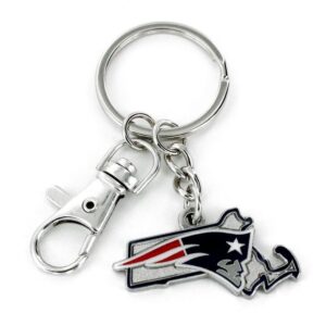 New England Patriots Keychain State Design