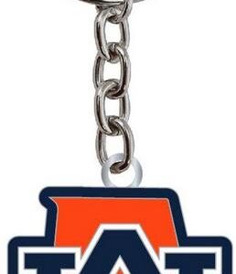 Auburn Tigers Keychain State Design