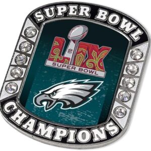 Philadelphia Eagles Pin Collector Rhinestone Design Super Bowl 59 Champ