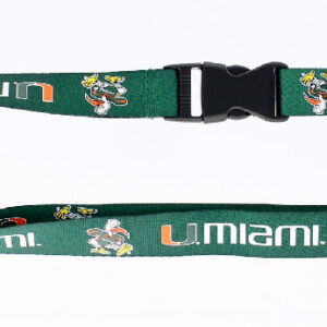 Miami Hurricanes Lanyard Green
