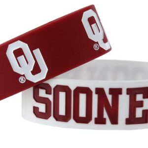 Oklahoma Sooners Bracelets - 2 Pack Wide