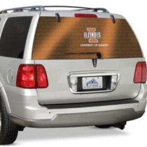 Illinois Fighting Illini Window Film Rear
