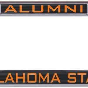 Oklahoma State Cowboys License Plate Frame Inlaid Style Alumni Design
