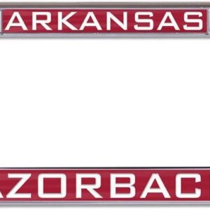 Arkansas Razorbacks License Plate Frame - Inlaid