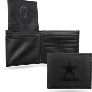 Dallas Cowboys Wallet Billfold Laser Engraved Black