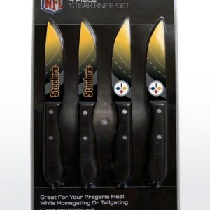 Pittsburgh Steelers Knife Set Steak 4 Pack