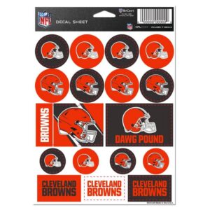 Cleveland Browns Decal Sheet 5x7 Vinyl