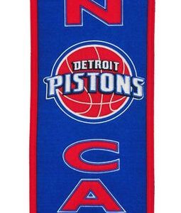 Detroit Pistons Banner 8x32 Wool Man Cave