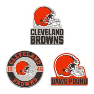 Cleveland Browns Enamel Pin Set 3 Piece