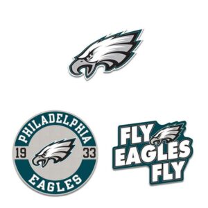 Philadelphia Eagles Enamel Pin Set 3 Piece
