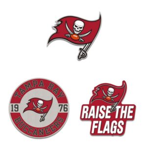Tampa Bay Buccaneers Enamel Pin Set 3 Piece