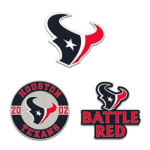Houston Texans Enamel Pin Set 3 Piece