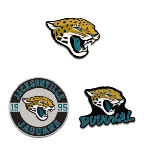 Jacksonville Jaguars Enamel Pin Set 3 Piece